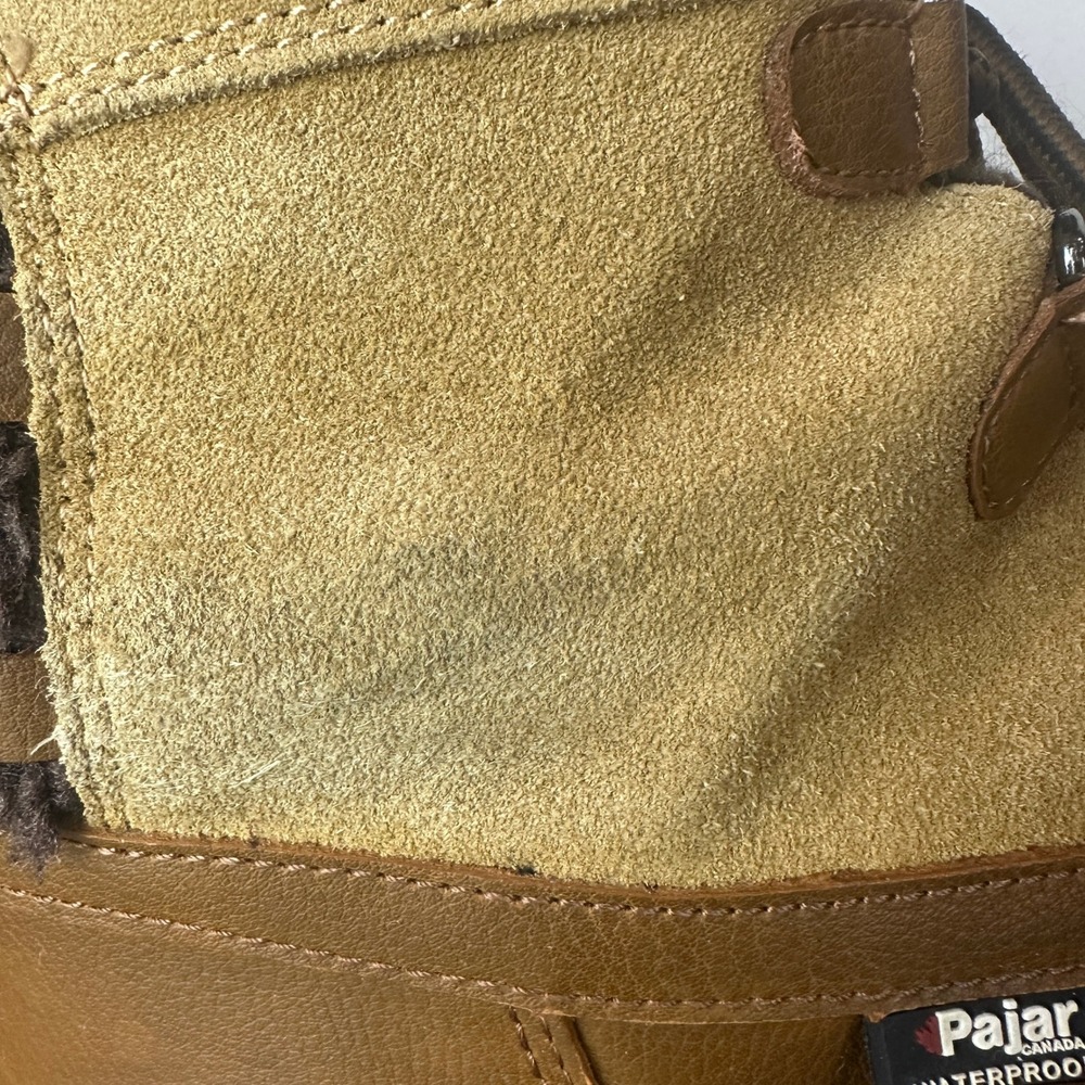 Pajar Canada Waterproof Winter Boots Brown Leather Suede‎ Faux Fur USA 10 EUR 41 - Picture 7 of 11